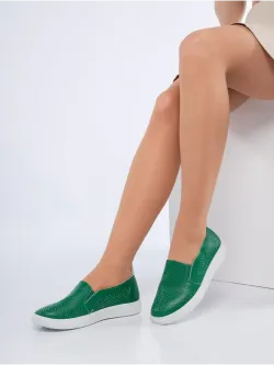 Мокасины летние с перфорацией