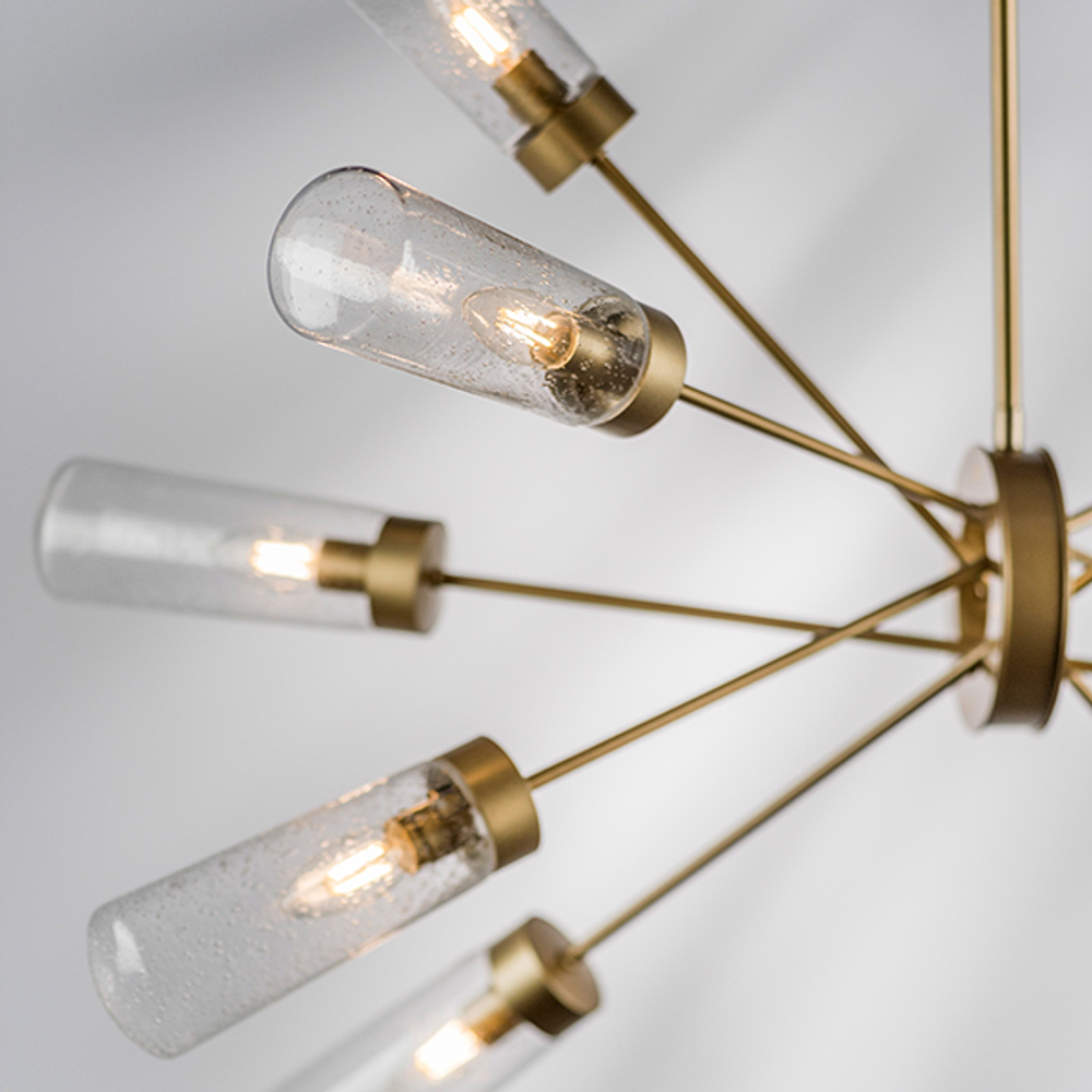 690103 Люстра CROTONE 10х40W E14 ШАМПАНЬ/ПРОЗРАЧНЫЙ