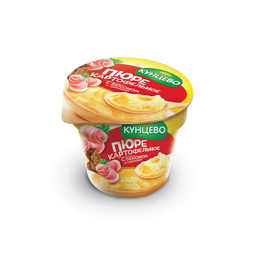 Картофельное пюре Кунцево со вкусом бекона и гренок 40 гр