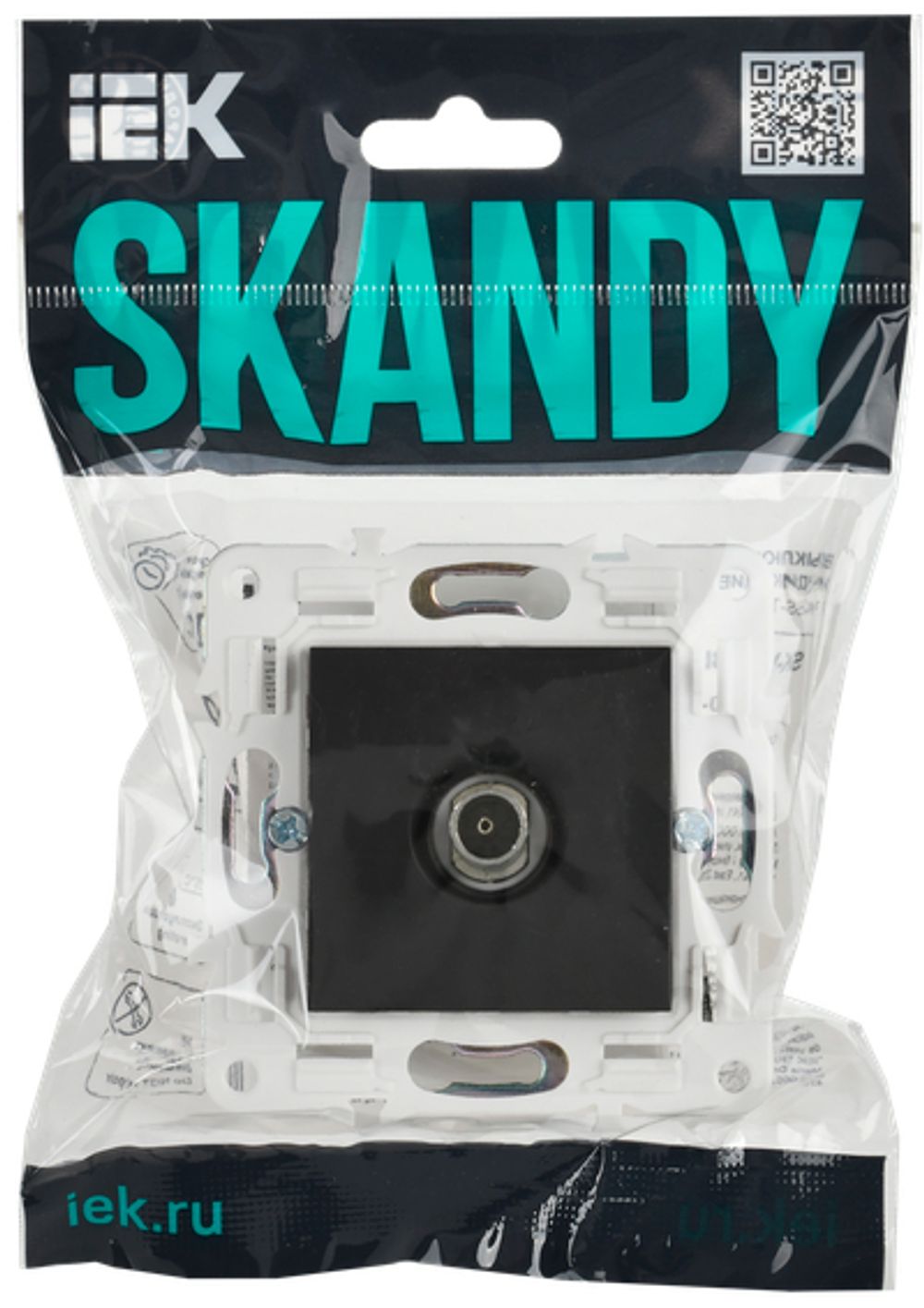 SKANDY Розетка TV оконечная SK-A12T титан IEK
