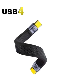 Короткий кабель Thunderbolt Type-C 13 см 5А 240w