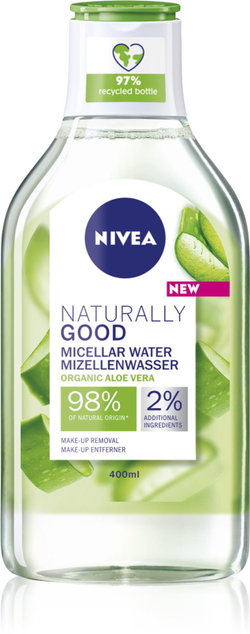 Nivea Naturally Good - мицеллярная вода с алоэ вера /   400  ml  / GTIN 2800018346071