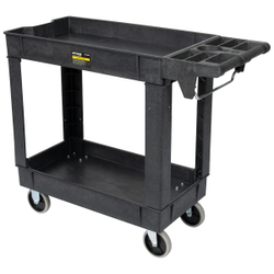 OPT-607S Тележка пластиковая, 2 полки