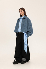 Бомбер из замши