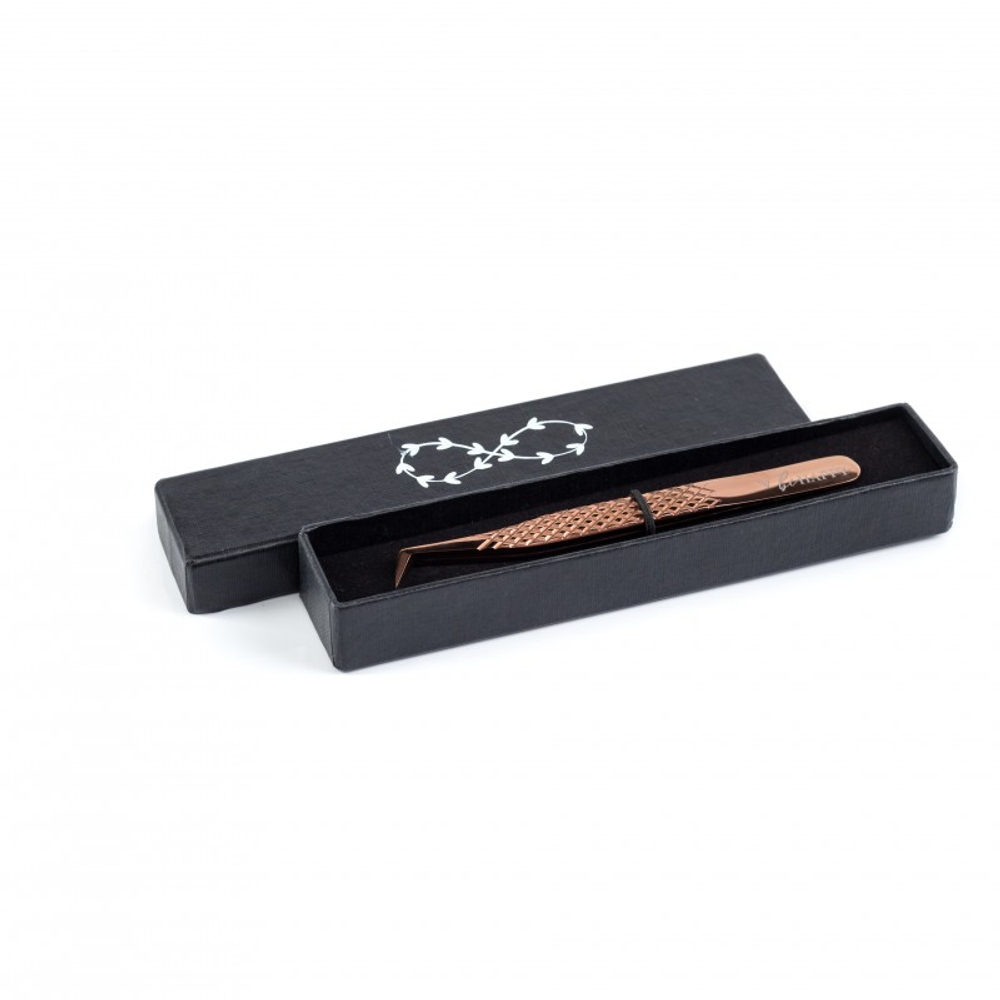 Пинцет Diamond V Rose Gold Be Happy