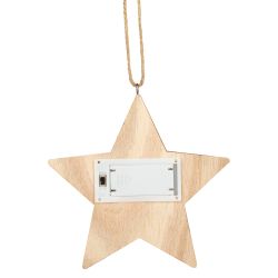 Светильник ЭРА ENGDS-4L новогодний светодиодный Звездочка подвесной 15 см 2*АА