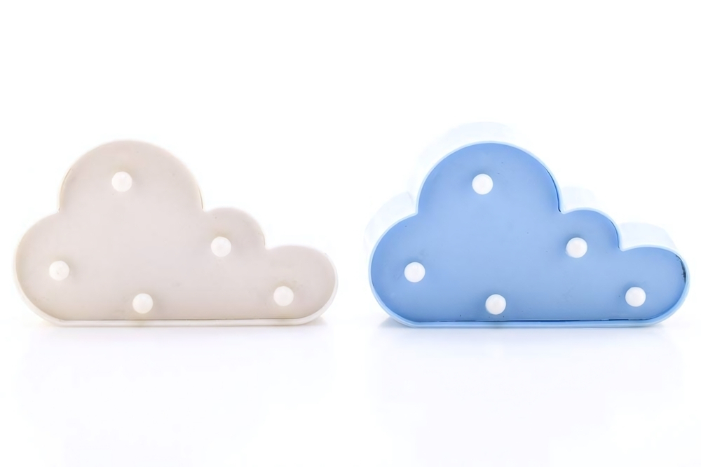 Ночник Облако на бат. 16 см пакет