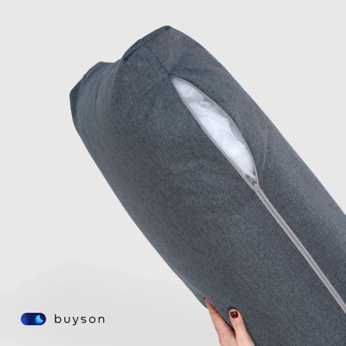 Бескаркасный диван-кровать c подлокотниками BuyDream Plus (джинс)