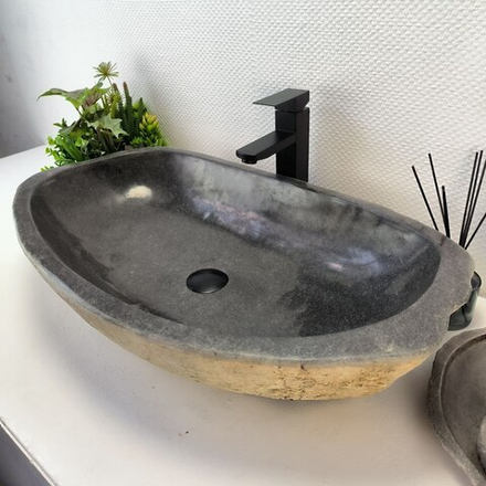 Раковина из речного камня RS-63532 (75*43*17) 0125