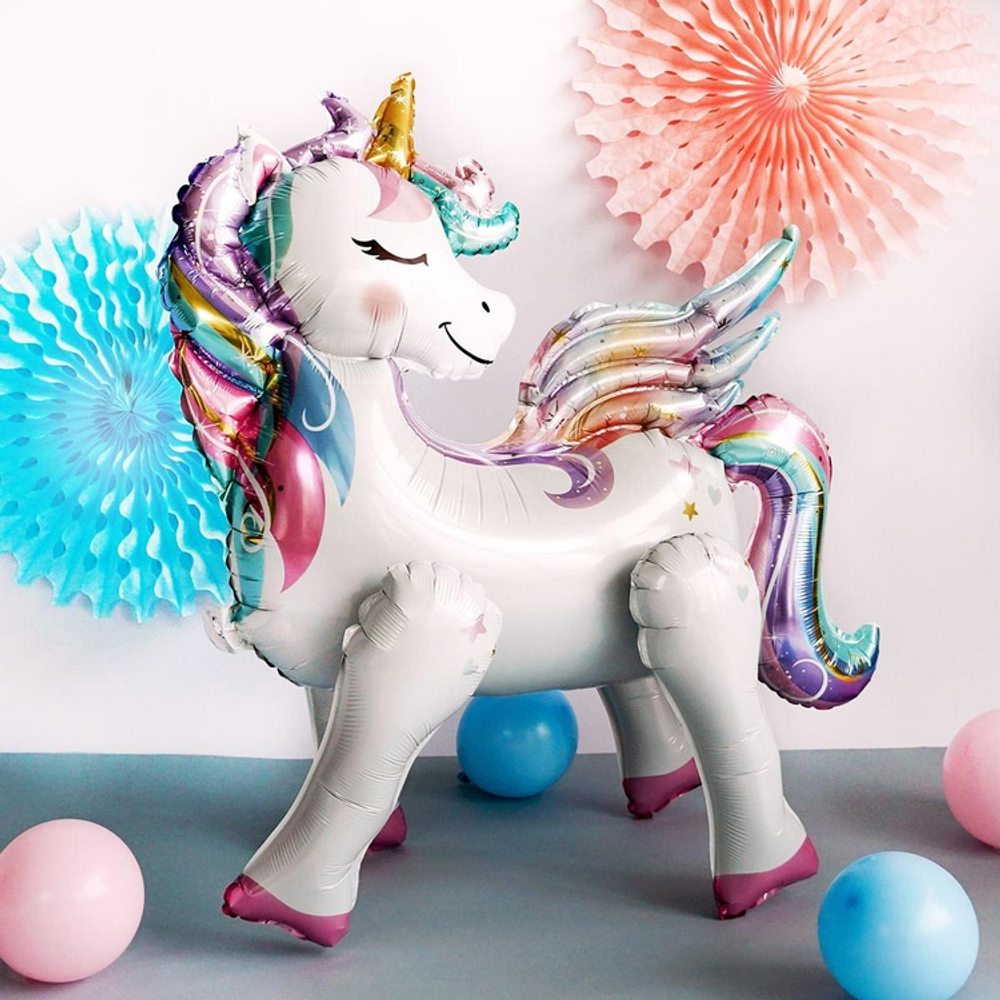 Композиция из шаров "Единорог с букетом шаров"