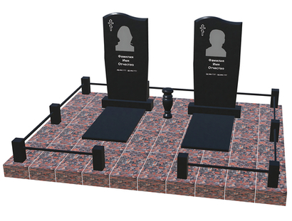 Готовое ритуальное сооружение 3,0м*2,4м (под ключ)