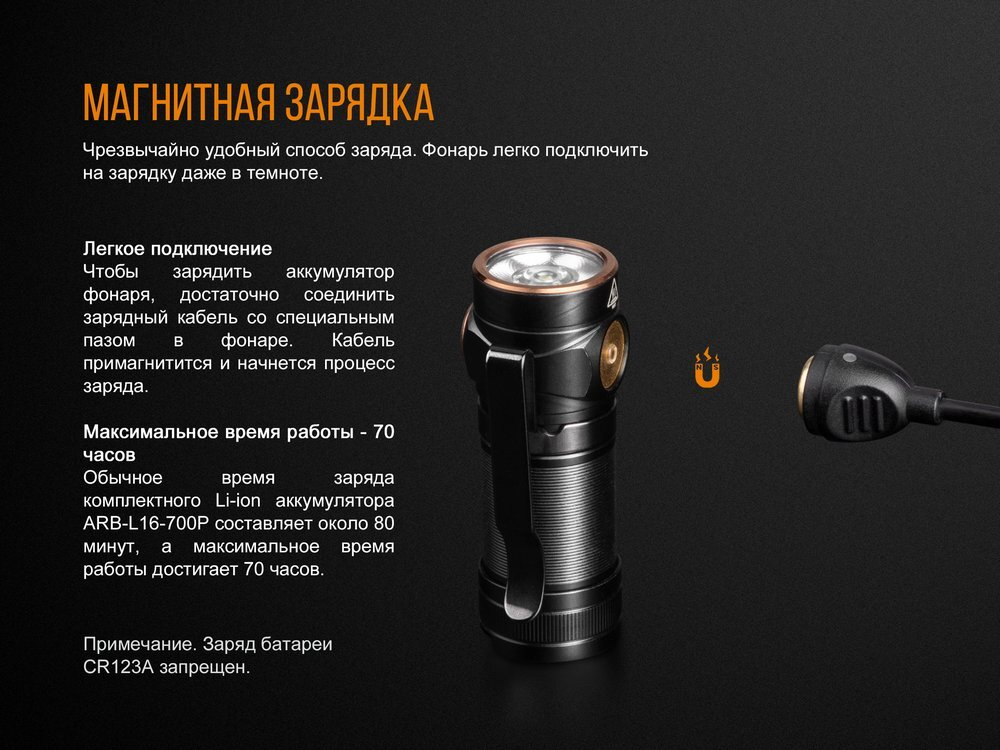 Фонарь Fenix E18R Cree XP-L HI LED