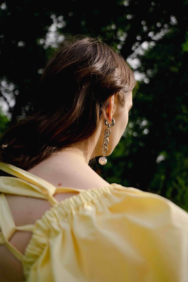 Моносерьга Ouroboros White - фото 3