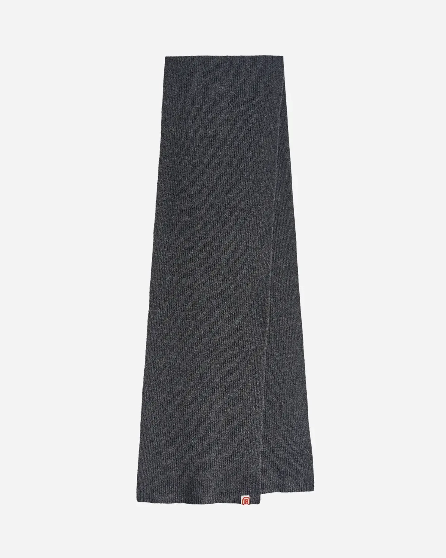 Шарф из шерсти мериноса серый