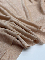 Трикотаж вискоза с люрексом, п/а и эластаном персиковый