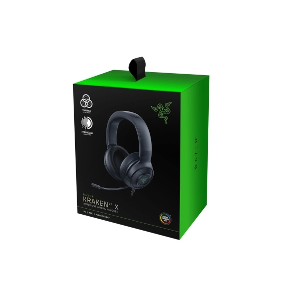 Гарнитура Razer Kraken V3 X RGB черная (RZ04-03750100-R3M1)