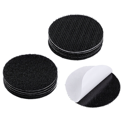 Липучки-крепления самоклеящиеся круглые 5шт d5см, цвет черный