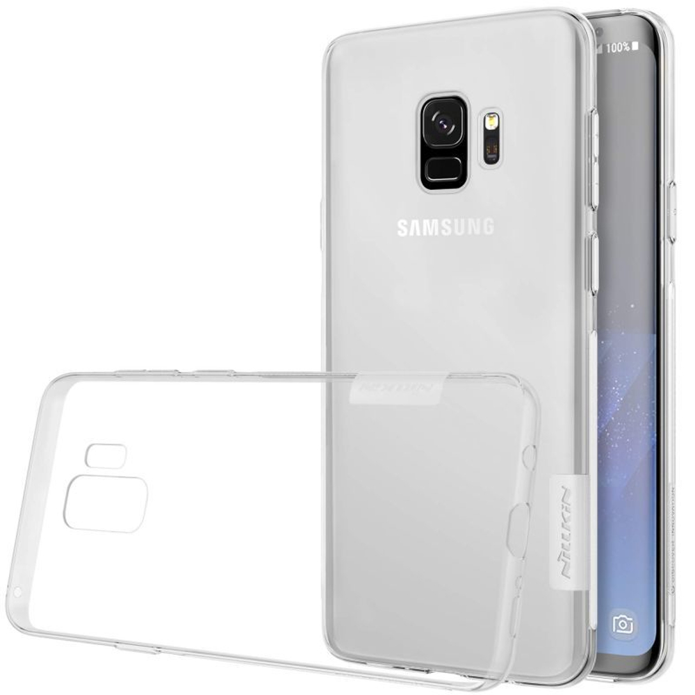 Прозрачный силиконовый чехол Nillkin Nature для Samsung Galaxy S9
