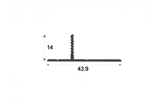 Алюминиевый теневой профиль ПО-146 2700 мм