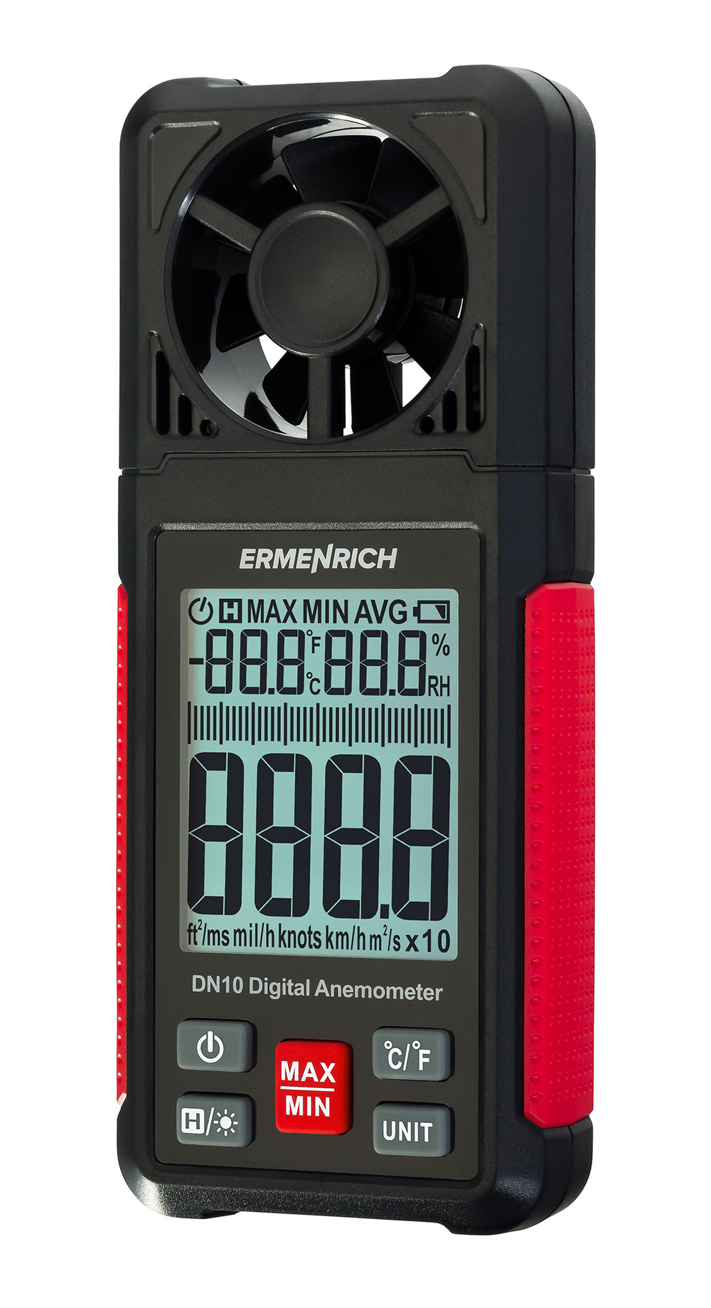 Цифровой анемометр Ermenrich Seek DN10