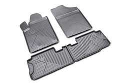 Коврики Standard, в салон PEUGEOT Partner 06/2008- , 4 шт. (полиуретан, чёрные) Element.NLC.38.09.210