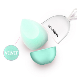 Solomeya Microfiber Velvet Sponge вельветовый косметический спонж для макияжа