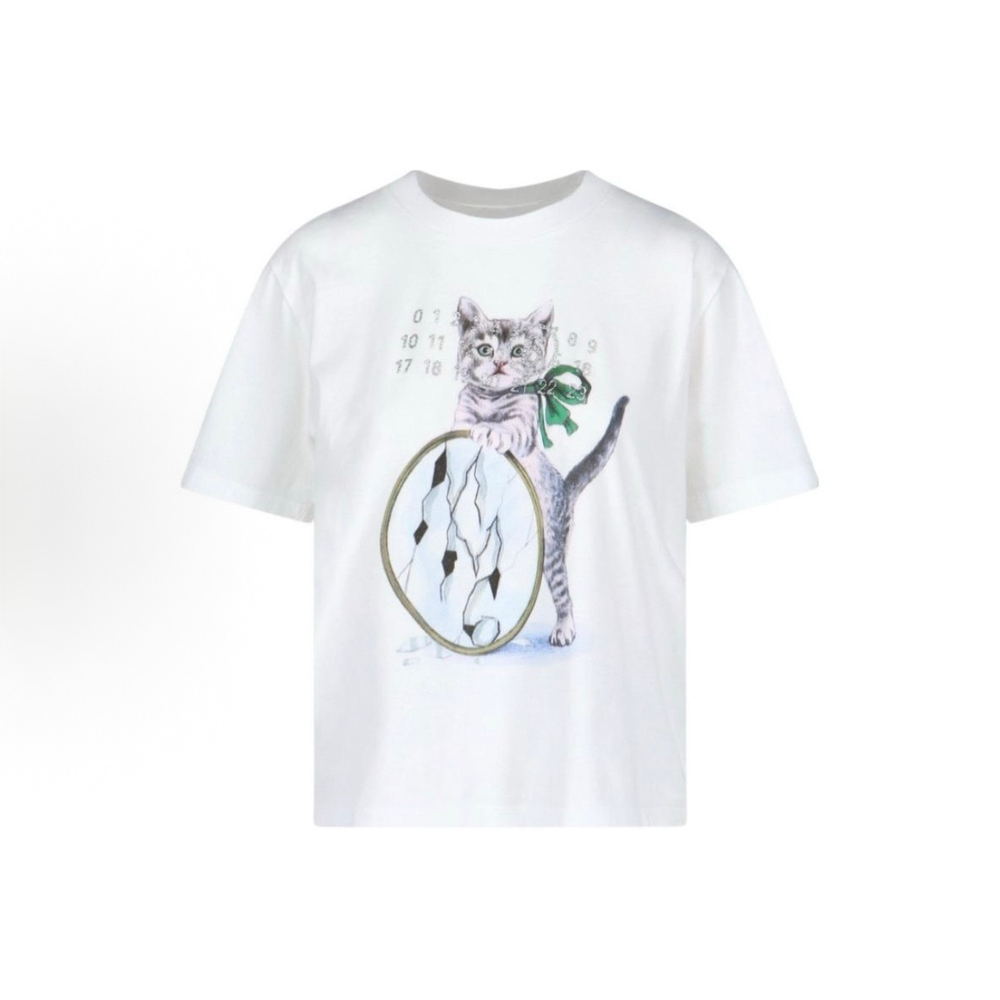 Футболка Maison Margiela MM6 Cat Print