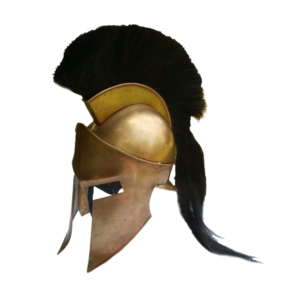 Nautical Шлем Спартанский Царь Леонид с черным плюмажем