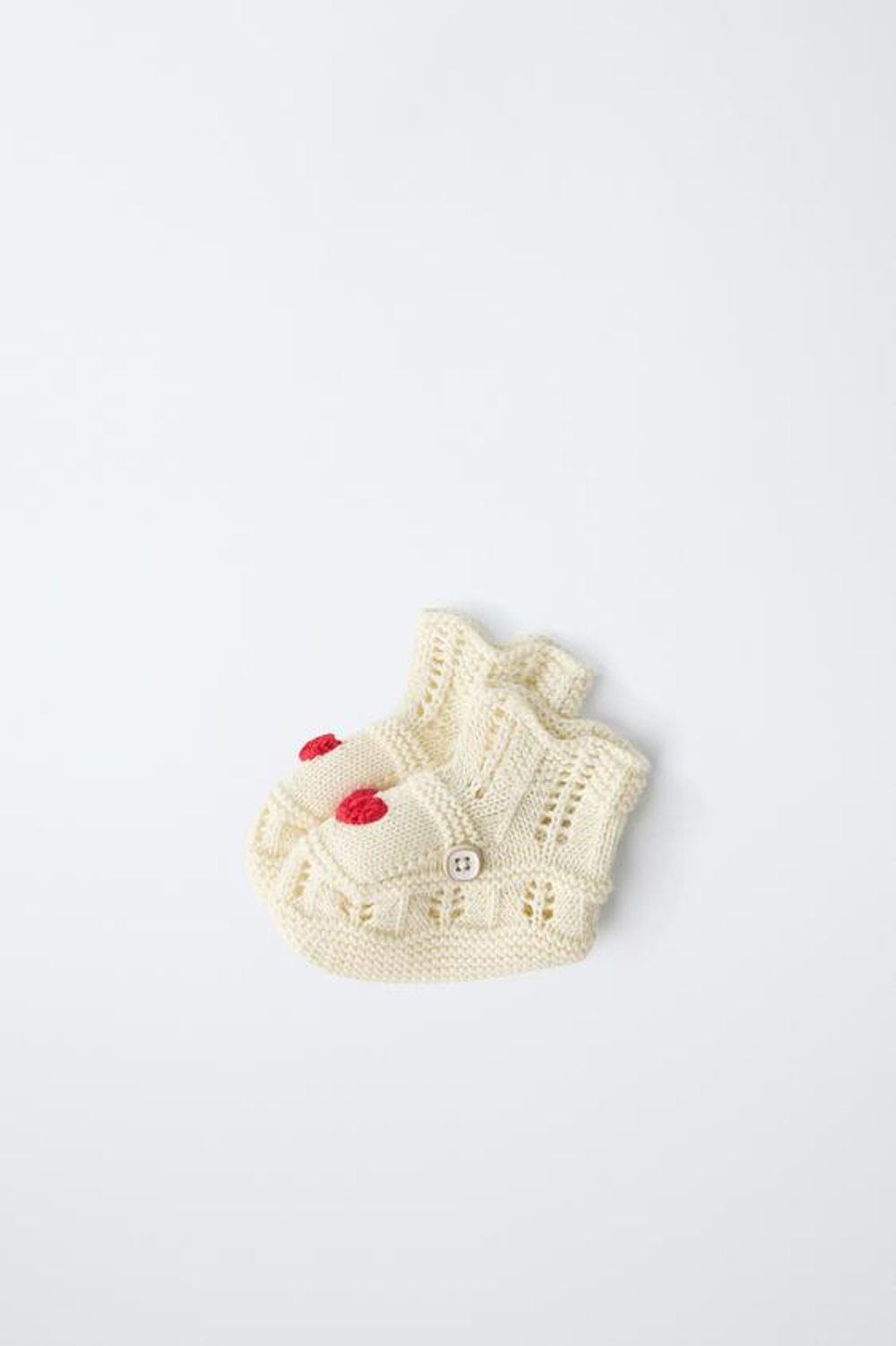 ZARA ПИНЕТКИ «СЕРДЦЕ», ЭКРЮ