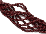 Нить гематитовых бусин "Спелая вишня", галтовка 6мм