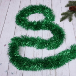 Мишура 2 м 9 см «Искристое сияние», Изумруд