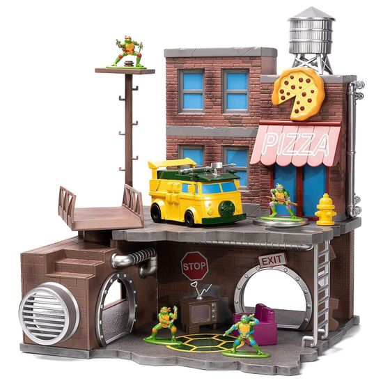 Набор фигурок Jada Nano Черепашки-ниндзя Nanoscene 4шт 34679