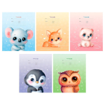 Тетрадь школьная А5 12л. клетка "Маленькая любовь" (BG)