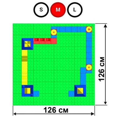 Набор GigaBloks 7,5: Крепость на платформе