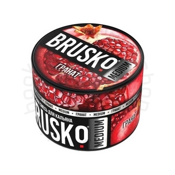 Бестабачная смесь для кальяна BRUSKO, 50 г, Гранат, Medium