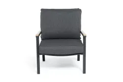 "Крокус" лаунж-зона 5-местная из алюминия, цвет темно-серый