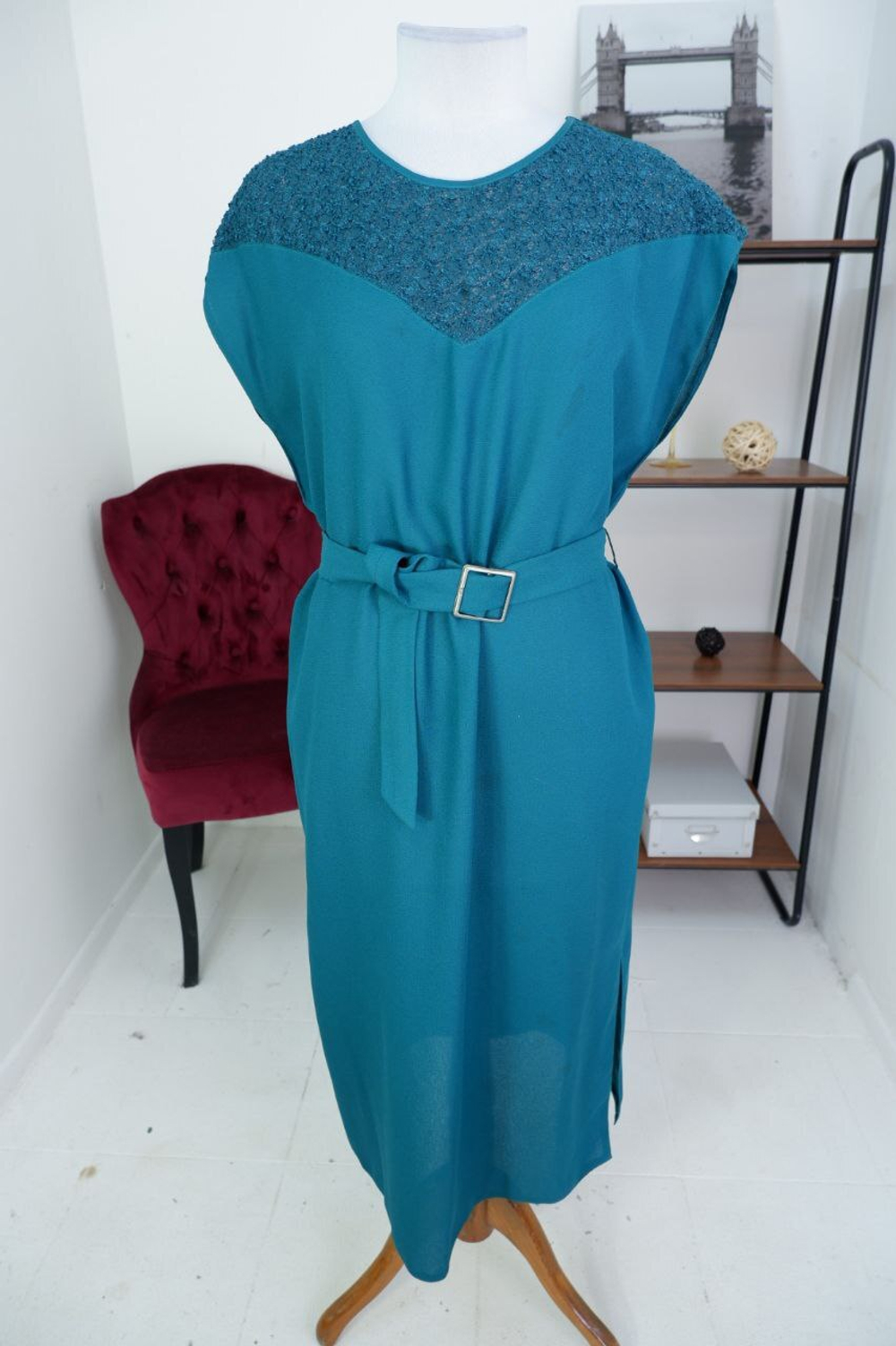 Платье с жакетом Giuliana Bellini изящное 48-50 размер