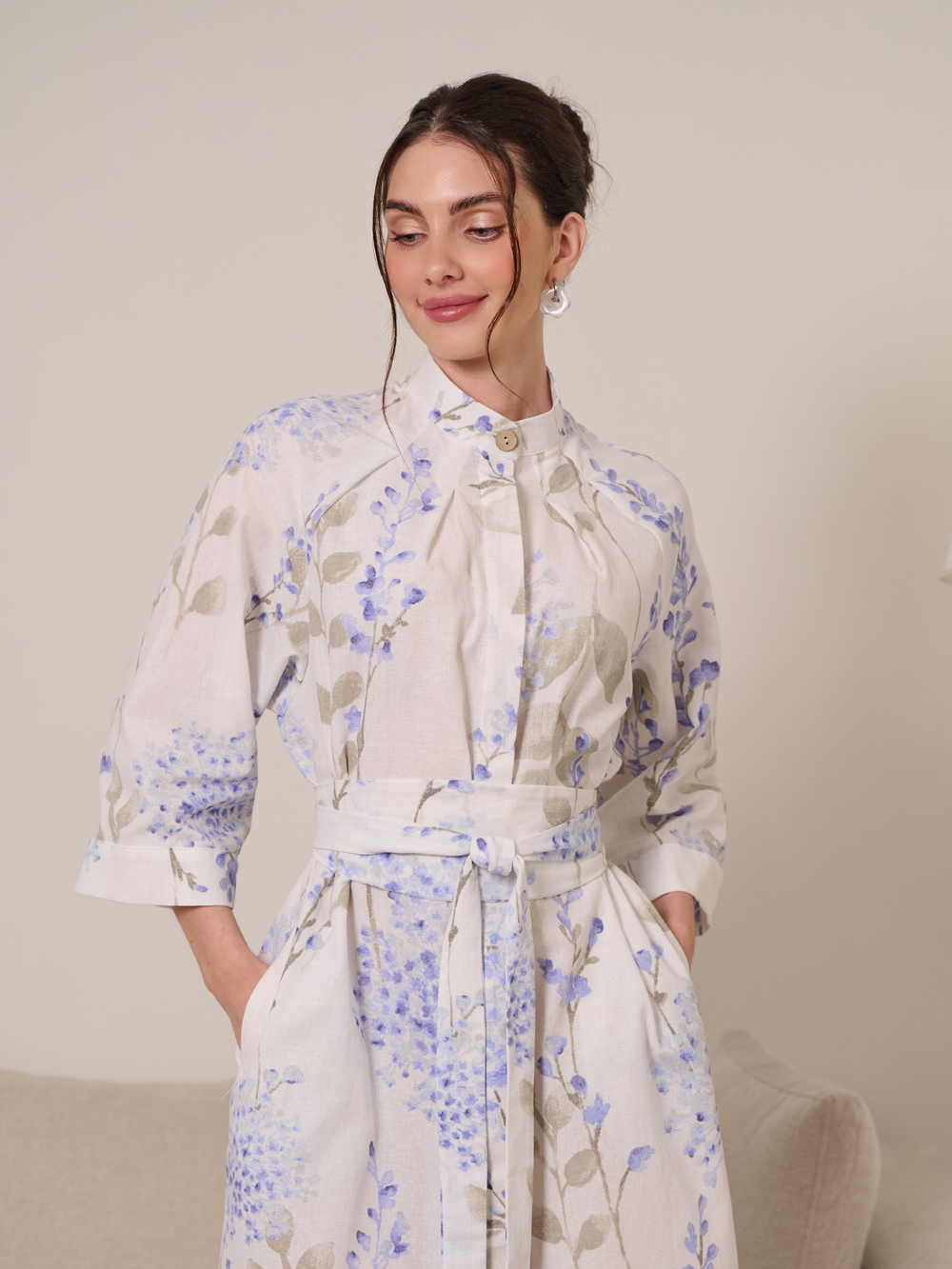 Платье кимоно с поясом