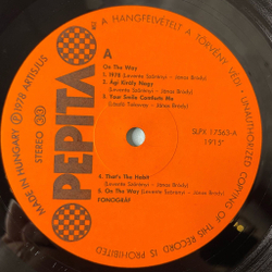 Винтажная виниловая пластинка LP Fonograf Utkozben (Венгрия 1978)