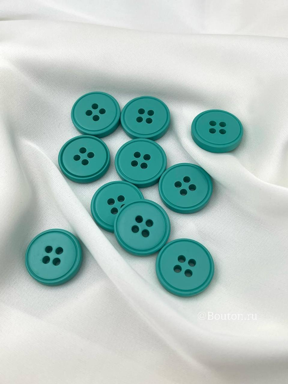 Пуговицы на прокол бирюзовые зеленые