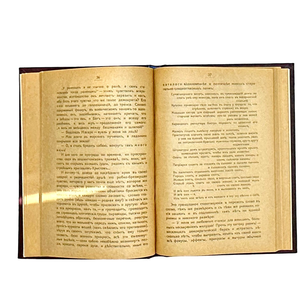 [Автограф А. М. Эфроса] К. Чуковский Поэзия грядущей демократии. Уот Уитмэн {Уолт Уитмен] / пред. А. Луначарский. 1918