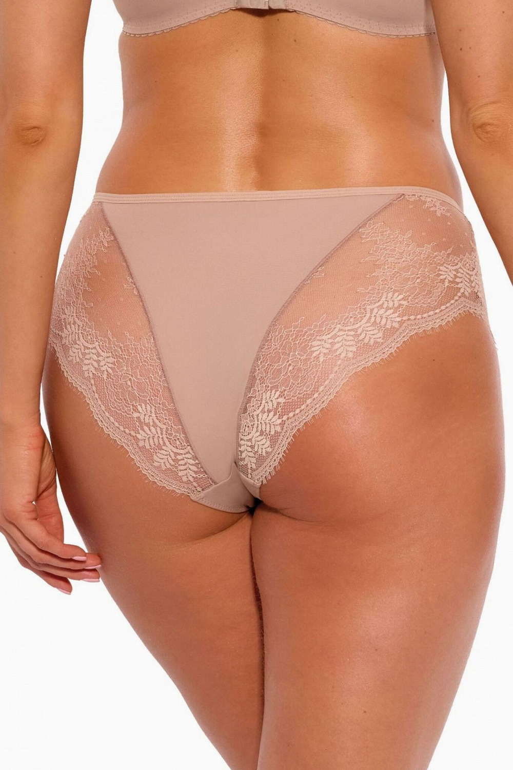 Трусики-слипы Camilla с нежным кружевом (Размер: S) (Цвет: молочный)