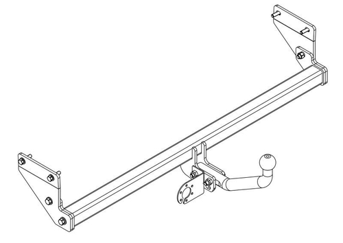 Фаркоп для Kia Soul универсал (2019-) (без электрики) (паспорт и сертификат) AvtoS.KI38