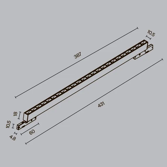 Трековый светильник Точки / Points Levity 3000К 20Вт 30° Technical tr193-1-20w3k-m-b