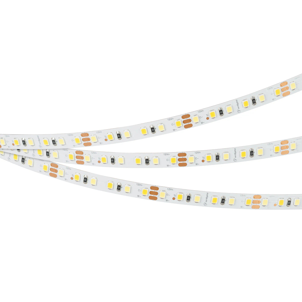 Светодиодная лента RT-A120-8mm 12V White-MIX (9.6 W/m, IP20, 2835, 5m) (Arlight, Изменяемая ЦТ) 013126(2)