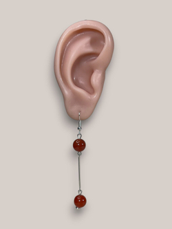 Серьги минимализм с палочкой