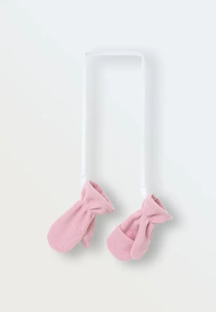 Рукавички на резинке из флиса &quot;Cute&quot; (пудра)