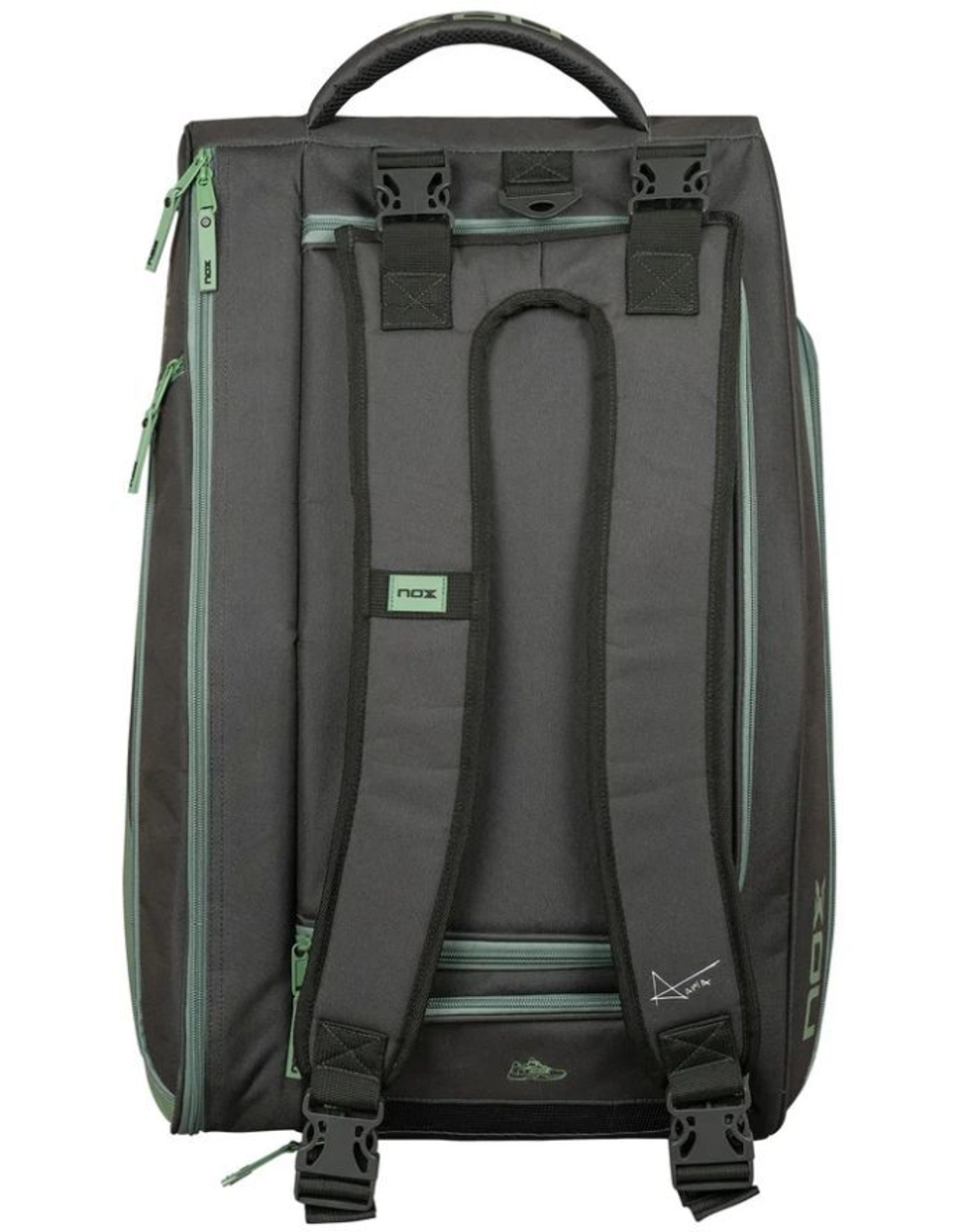 Сумка для Padel NOX AT 10 Competition Trolley - черный, зеленый