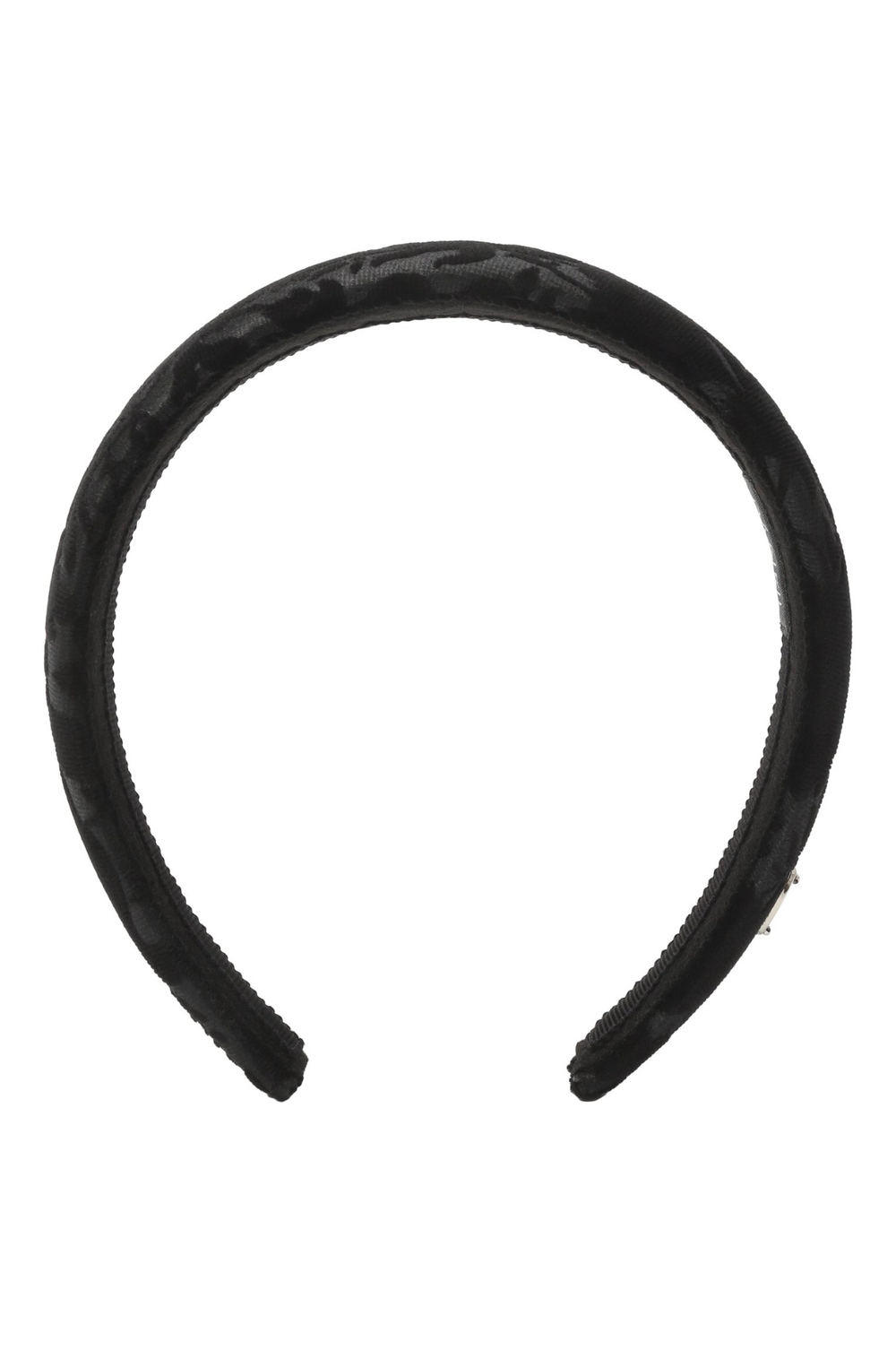 Ободок из черного жаккарда с узором