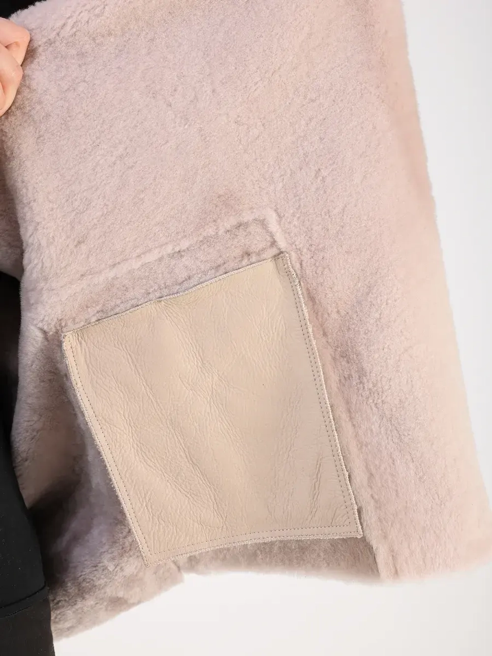 Дубленка зимняя натуральная оверсайз больших размеров